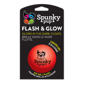 Flash & Glow Ball dog toys, toy, flash and Glow, ball, flash, glow, flash & glow, spunky pup